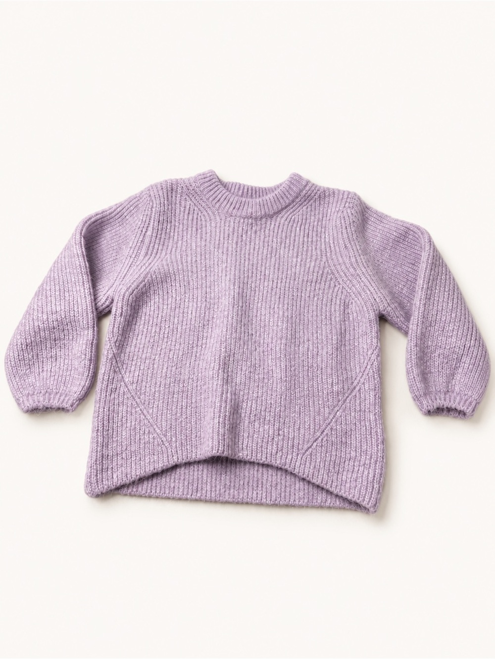 Zara Lilac Ribbed Kids Sweater